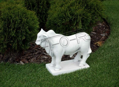 Garten Dekoration Steinbock Terrasse Stein Figuren Figur Deko Statue